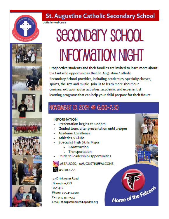 Secondary School Information Night