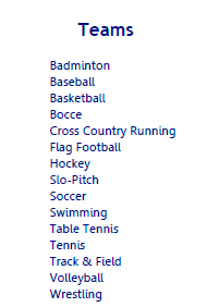 school teams
